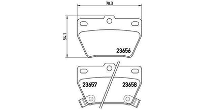 Magneti Marelli 363700483057 Brembo Brake Pad Tiggo Front & Rear — Brake Pads