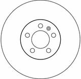 TRW Brake Disc for VW Golf IV, Bora, Polo — Brake Rotors & Drums