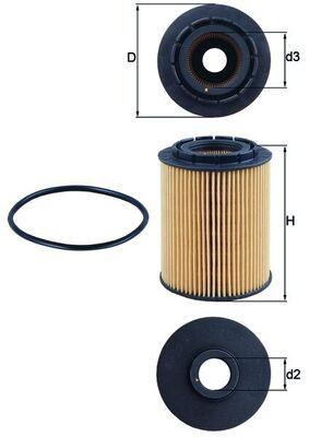Mahle OX160D Oil Filter Golf III (1H1) 91-97 2.8/2.9 VR6 Passat B3/B4 (3A2,35I) 88-96 2.8 VR6 — Oil Filters