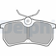 delphi lp1316 rear brake pad set, rear brake pads for focus and fiesta Delphi LP1316 Rear Brake Pad Set - Compatible with Focus 98-05 & Fiesta VI | Low-Metallic Material Delphi LP1316 Rear Brake Pad Set for Focus & Fiesta delphi, rear-brake-pad, focus, fiesta, brake-parts, car-maintenance, mechanics, low-metallic, ai-generated, brake-systems