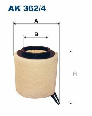filtron ak362-4 air filter front view, filtron ak362-4 air filter side view FILTRON AK362-4 Air Filter - Precision for E81-E87 and E90 Series Cars | Height: 26.4 in, Inner Diameter: 3.1 in, Outer Diameter: 6.4 in FILTRON AK362-4 Air Filter for E81-E87 E90 Series filtron, air-filter, car-parts, mechanics, e81-e87, e90, engine-maintenance, automotive, filtration, ai-generated