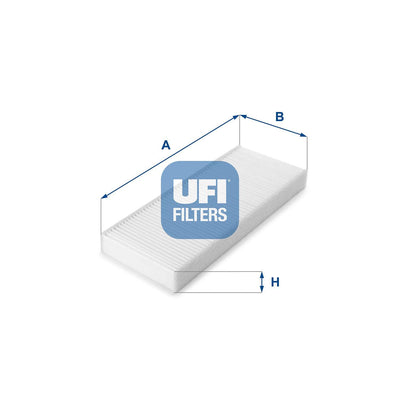 Ufi 53.214.00 Nissan Navara 05-Cabin Air Filter Pair Part Adn12522 27274Ea000 — Air & Cabin Filters