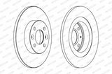 FERODO DDF1502 - Front Brake Disc For Logan I (1.5 dCi 1.6) — Brake Rotors & Drums