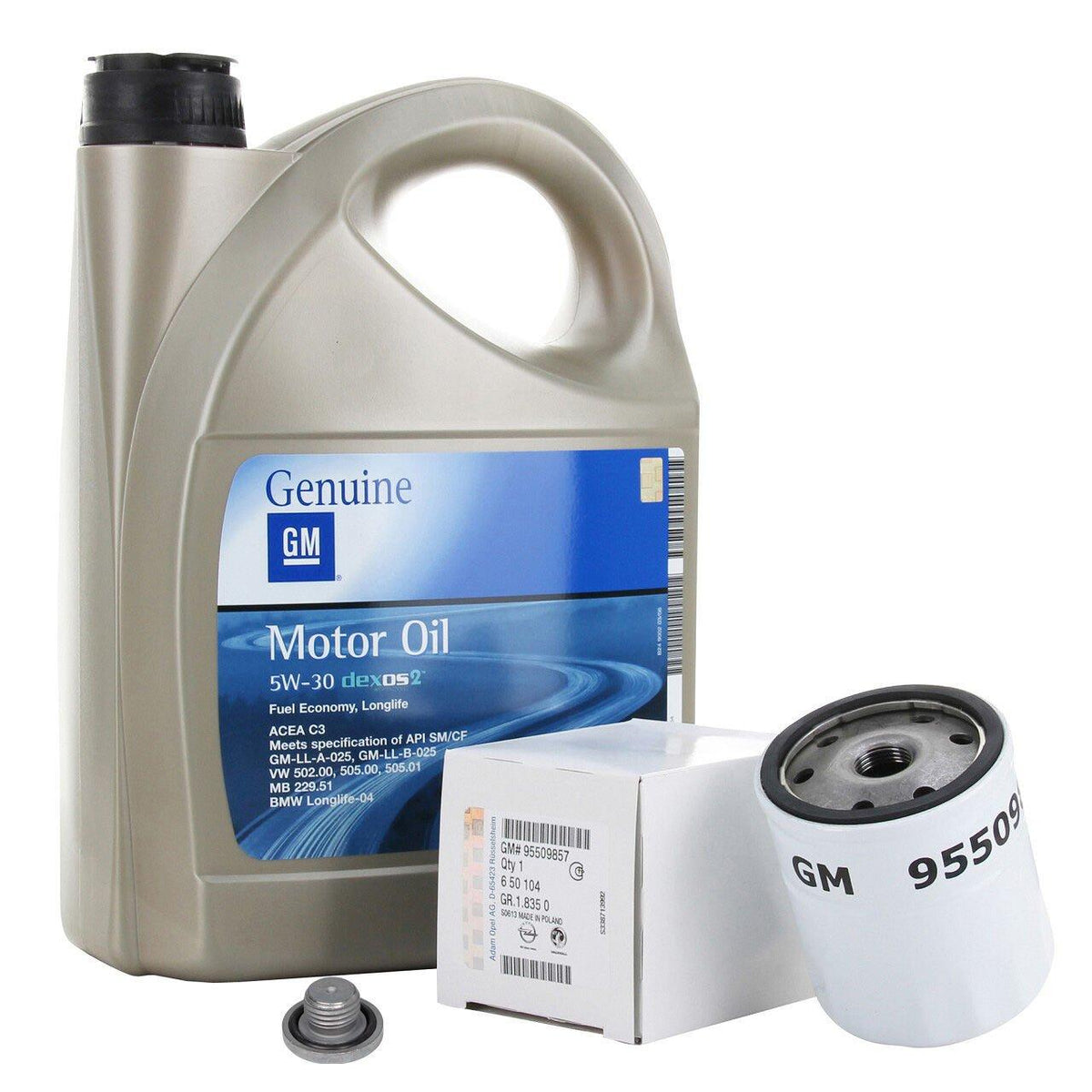 Opel Astra H 2004 - 2006 Models 1.6 Gasoline Alman Dolum 5W-30 5 Litre Motor Oil ve Oil Filter — Auto Parts Hall, Oil Filters