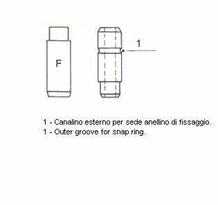 Metelli Valve Guide Emme for Mercedes-Benz M115/M130/M180 - 4 Pieces — Valvetrain
