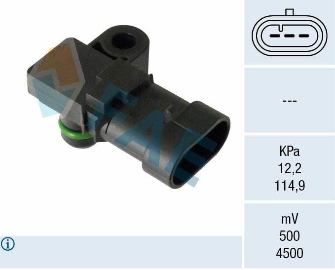 fae 15143 emme manifold pressure sensor, black manifold pressure sensor with 3-pin socket FAE 15143 Emme Manifold Pressure Sensor - Reliable Performance for Car Owners and Mechanics | Black, 3-Pin FAE 15143 Emme Manifold Pressure Sensor fae, manifold-pressure-sensor, car-parts, engine-sensors, cruze-parts, astra-h-parts, zafira-b-parts, automotive-replacement, car-owners, mechanics