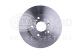 HELLA Pagid Disc Brake Front Ventilated for Honda Civic 2007-2011 and CR-V 2002-2006 — Brake Rotors & Drums