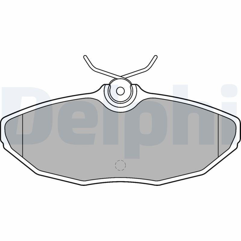 Delphi LP1505 Brake Pad Rear S-Type II (X200) 99-07 Xj (X350/X358) 03-09 X-Type I (X400) 01-09 — Brake Pads