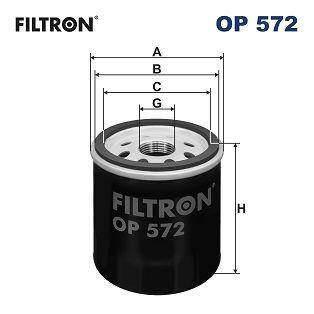 Filtron OP572 Oil Filter Toyota Corolla Auris Avensis Yaris C-Hr Rav-4 Corolla Cross 88-22 — Oil Filters