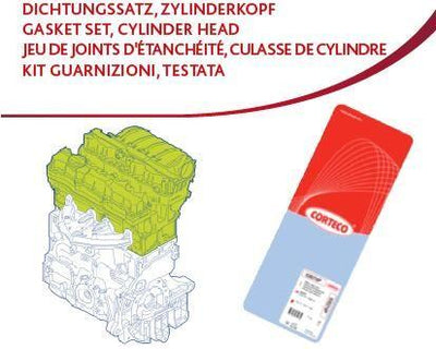 Corteco 83418487 Gasket Upper Set. Opel Vectra C Z20net — Gaskets & Seals