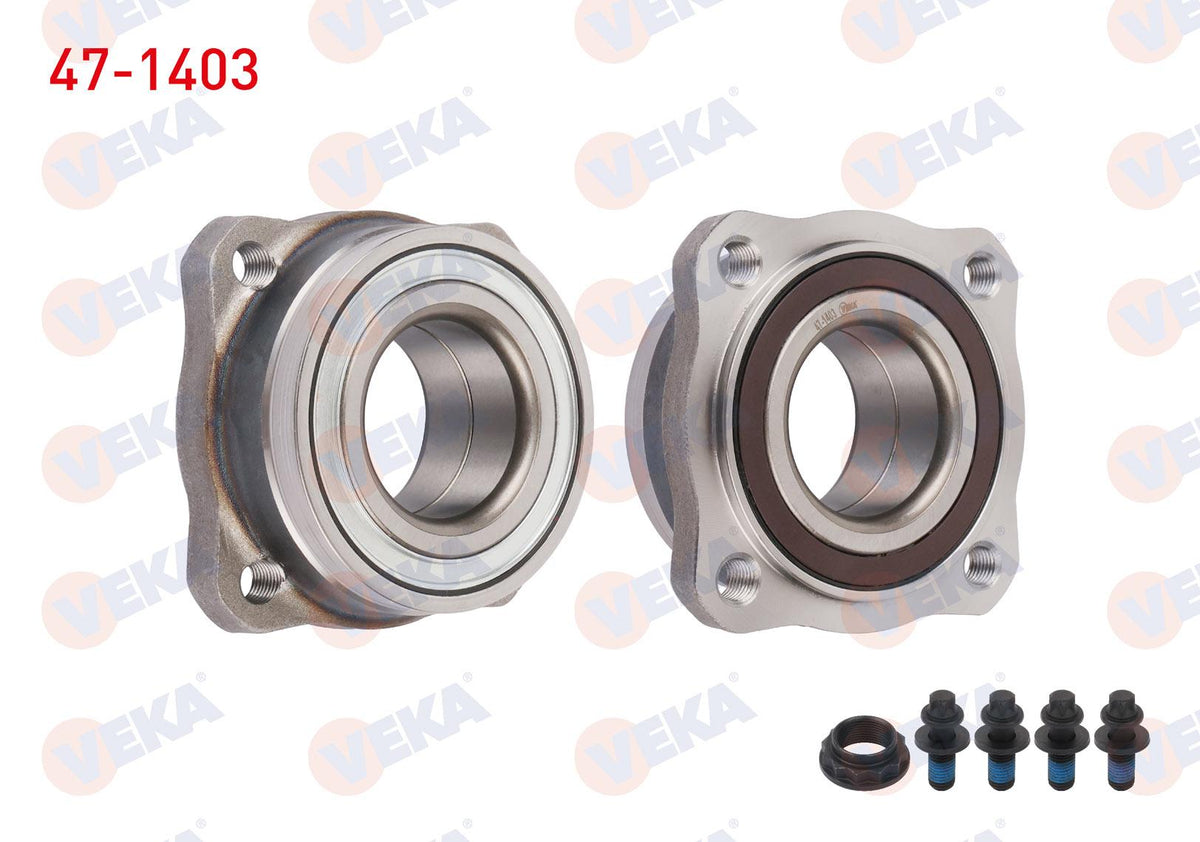 Veka 47-1403 Rear Wheel Bearing Kit Left-Right Abs Okuyuculu 4 Bjn 49X93x45 BMW 5 Series (F10) 520 i-528i-53 — Wheel Bearings