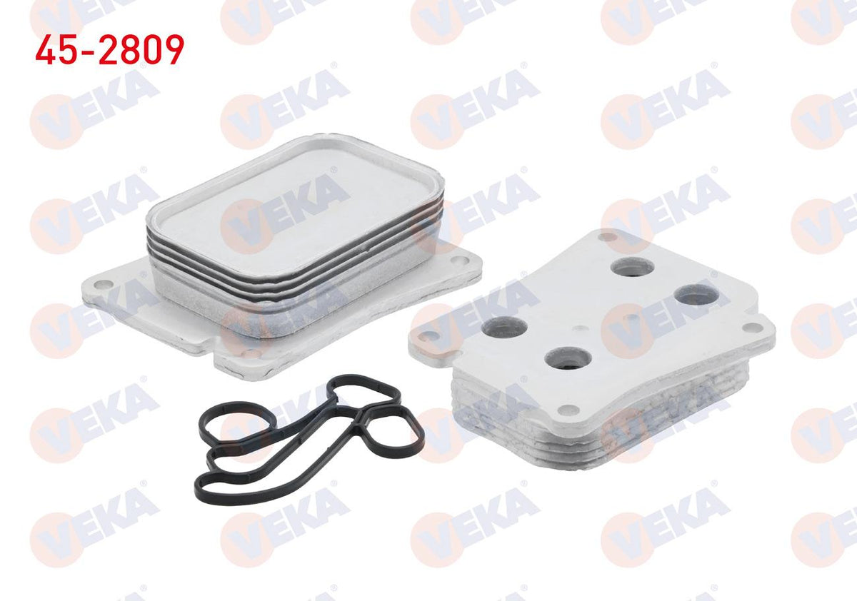 Veka 45-2809 Oil Cooler (with Gasket) Mercedes (W203, W204 and 3 more models — Oil System