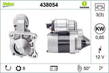 VALEO 438054 Starter Motor - 12V 0.85kW Compatible with Megane, Clio, Kango — Starting & Charging
