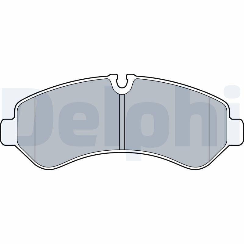 Delphi LP3548 Brake Pad Set - Low-Metallic Pads for 19 Sprinter — Brake Pads