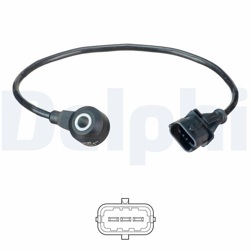 Delphi AS10180 Knock Sensor Saab / Opel, 9-3 / Astra and 5 more models — Engine Management Sensors