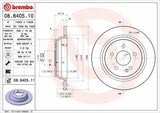 BREMBO Disc Brake 08.8405.11 - Rear Brake Disc Kit for Mercedes Viano W639 — Brake Rotors & Drums