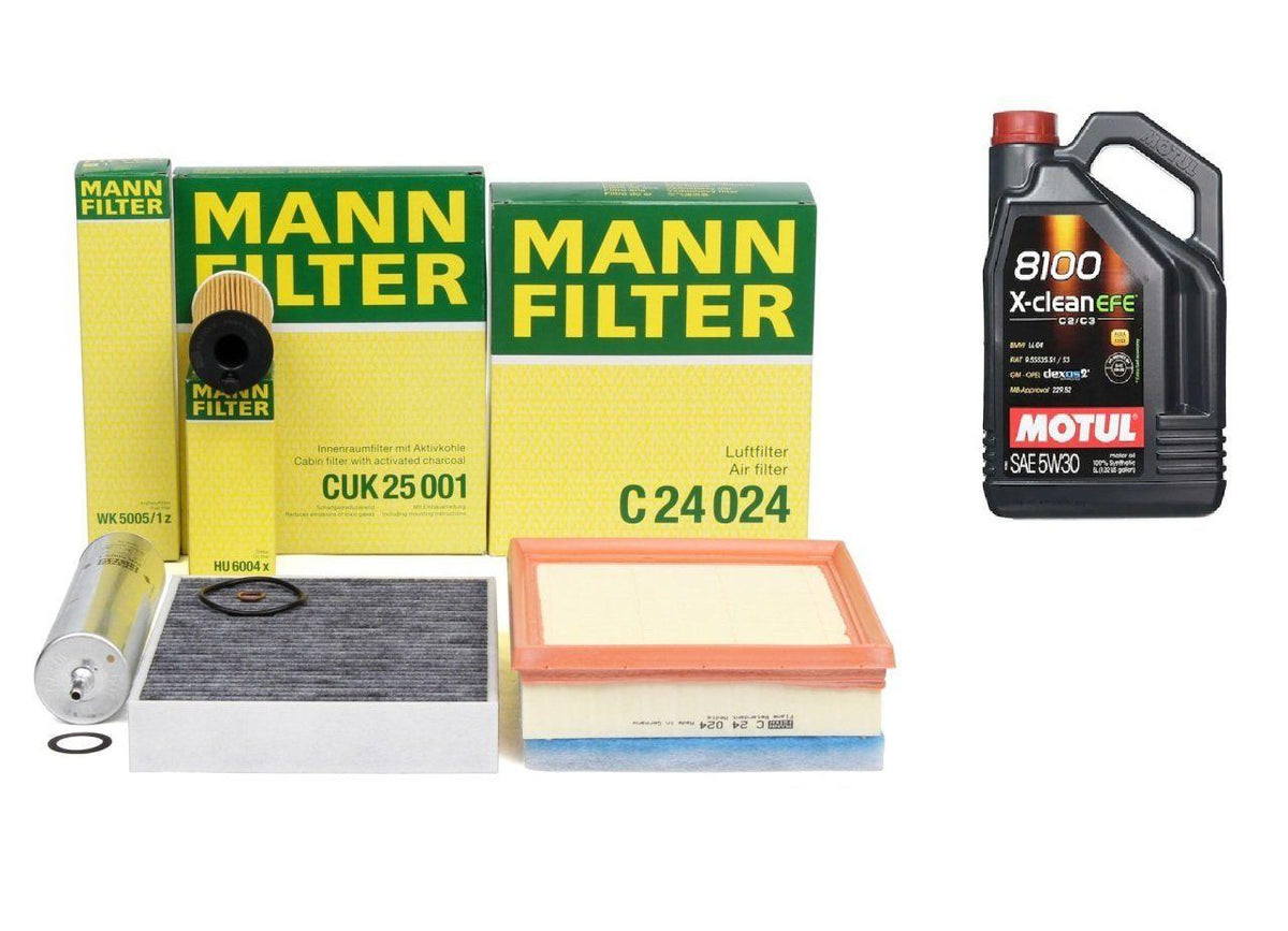 Bmw F20 Body 116d 2015 and earlier Scheduled Service Filter Set Motul 5w30 — Auto Parts Hall, Maintenance & Service Kits