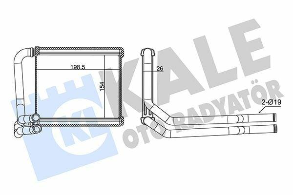 KALE 355080 Radiator - Accent Blue Rio — Radiators & Fans