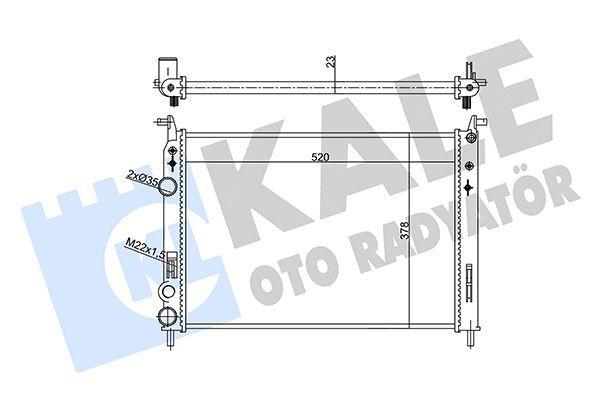KALE radiator for Palio and Albea 1.2, KALE aluminum car radiator KALE Car Radiator 03-Palio-Albea 1.2 - Aluminum Cooling System for Car Owners & Mechanics | 20.5 in x 14.9 in x 0.9 in KALE Car Radiator 03-Palio-Albea 1.2 car-radiator, automotive-parts, car-maintenance, mechanics, car-owners, aluminum-radiator, palio, albea, replacement-parts, ai-generated