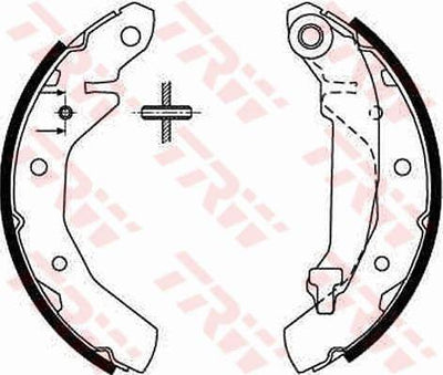 TRW GS8645 Brake Shoe Daewoo Matiz 00- Spark Tico 95/02 — Brake Cables & Hardware