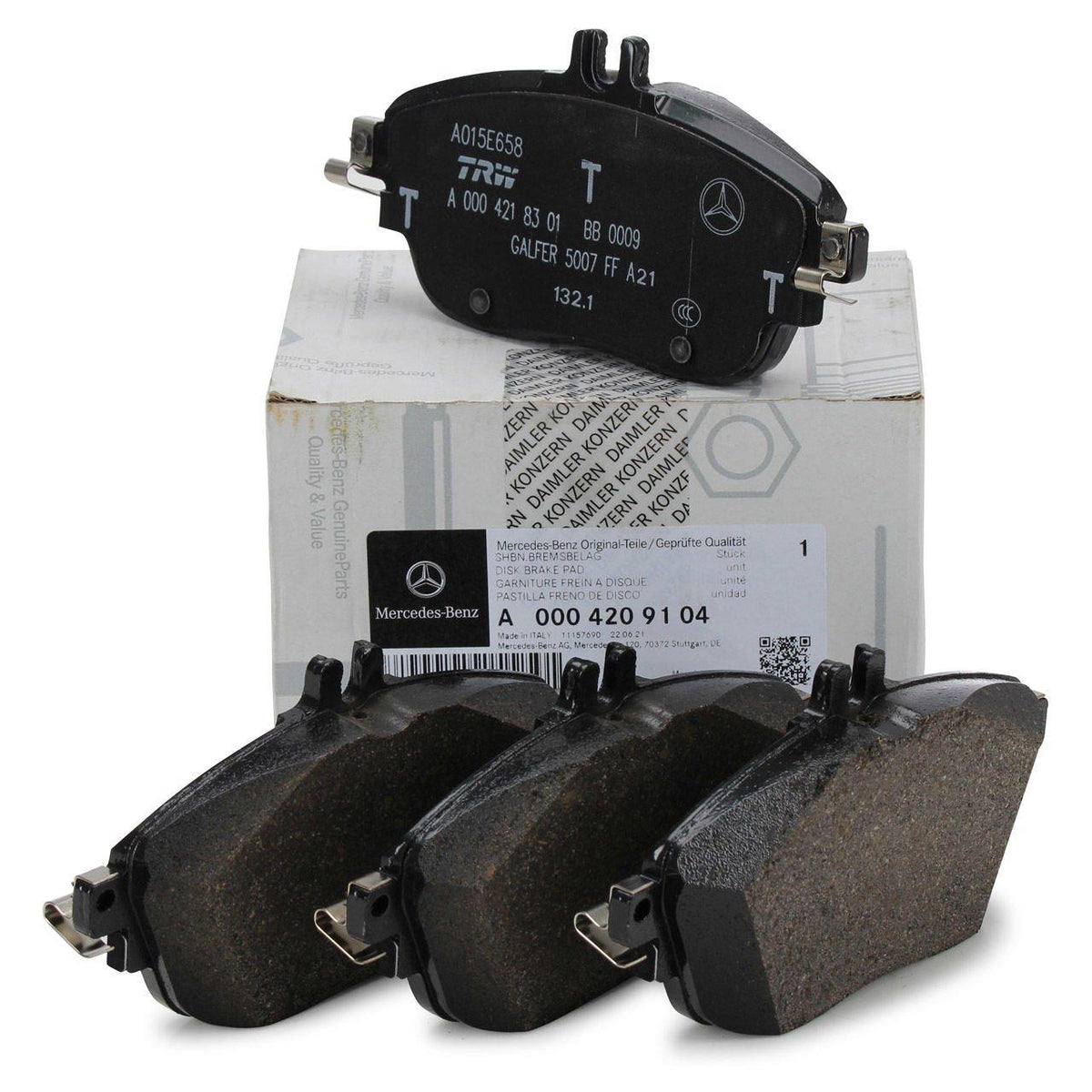 Mercedes-Benz A0004209104 - Original Front Brake Pads for B Class W246