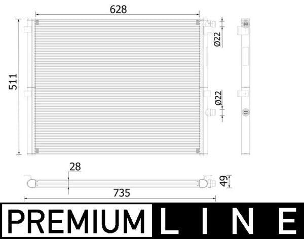 Mahle CR2307000P Water Radiator BMW B48 B58 G30 F90 G31 G32 G11 G12 G15 F92 G16 F93 G14 F91 — Radiators & Fans