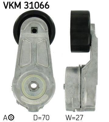 SKF VKM31066 V Belt Tensioner - Automatic Tensioning for VW LT — Pulleys & Tensioners