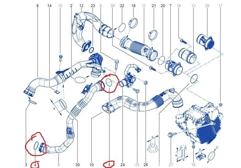 Mais Turbo Hose Gasket for Renault Clio 4 (2012-2018) — Turbo & Supercharger