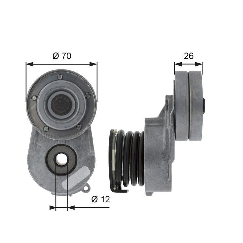 Gates V Belt Tensioner — Pulleys & Tensioners