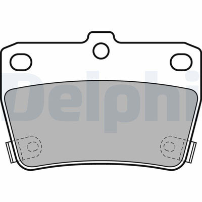 Delphi LP1942 Brake Pad Brake Rear Toyota Rav4 00-05 / Chery Tiggo 06-12 — Brake Pads