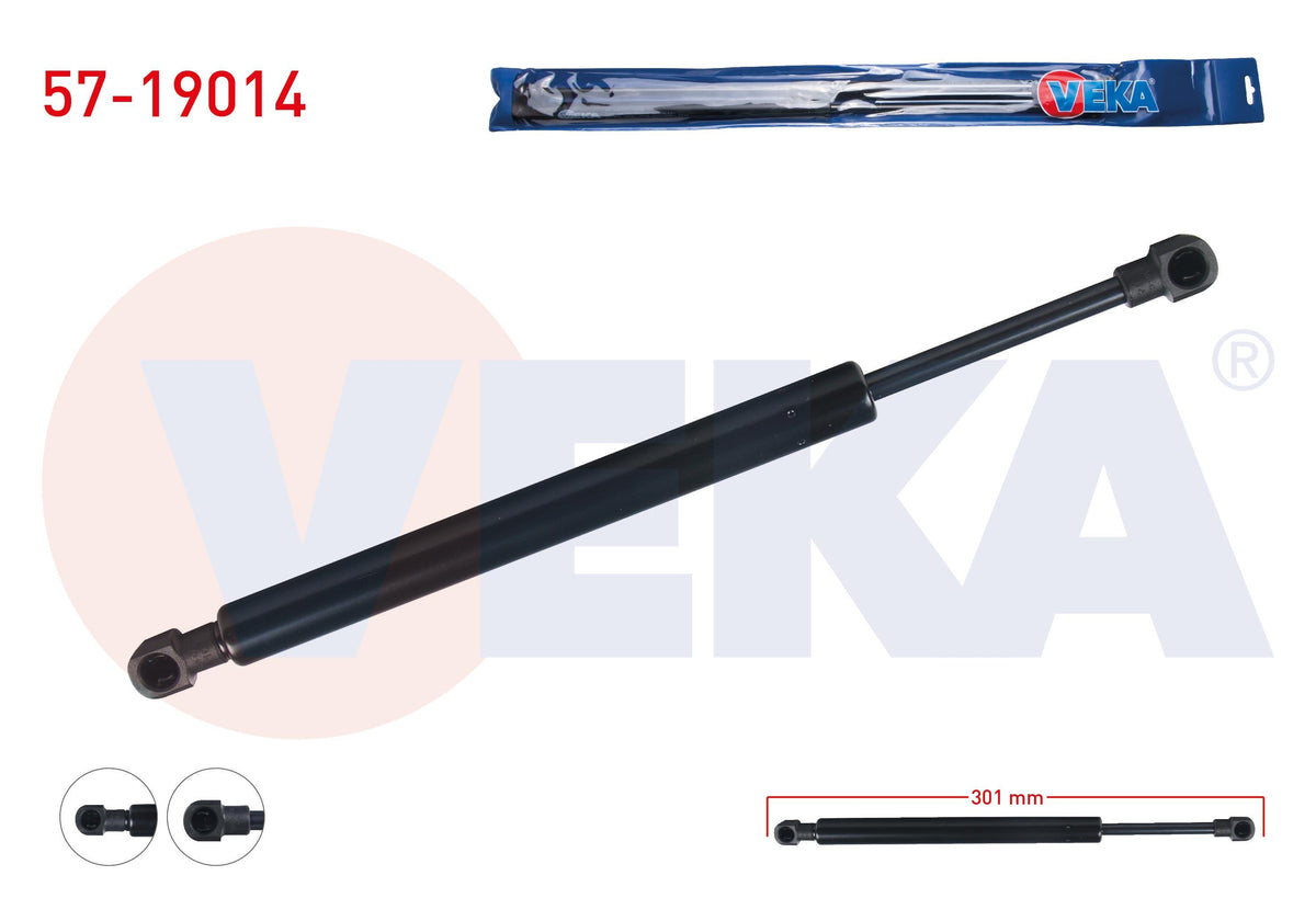Veka 57-19014 Trunk Gas Strut 301mm / 560N Ford Mondeo III Sedan 2000-2007 — Support Rods & Struts