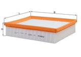 MAHLE LX1652 Air Filter - Compatible with 2005-2012 A-Class (W169) and B-Class (W245) — Air & Cabin Filters