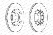 ferodo ddf812 brake disc set for lupo and polo, ventilated brake disc detailed view FERODO DDF812 Brake Disc Set - Compatible with Lupo I (6X1, 6E1) & Polo (6N2) | Ventilated Design FERODO DDF812 Brake Disc Set - High Performance for Lupo & Polo ferodo, brake-disc, brake-parts, automotive, car accessories, lupo, polo, high-performance, ventilated-brake-discs, ai-generated