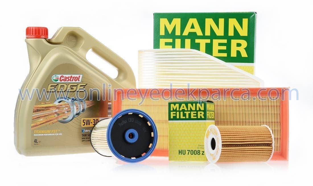 Mann Volkswagen Passat 1.6 TDI 2010 - 2014 Maintenance Kit - Quality Filters and Castrol Oil — Maintenance & Service Kits