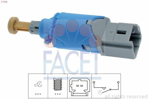 FACET Clutch Pedal Switch 7.1224 - Compatible with MEGANE II, CLIO III, KANGOO — Switches & Relays