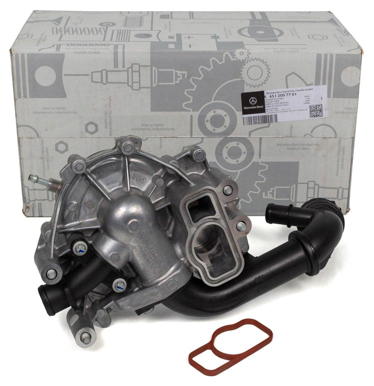 Mercedes-Benz A6512007701 W204-W212-W219-W166-W447 OM651 Water Pump Genuine — Water Pump & Thermostat