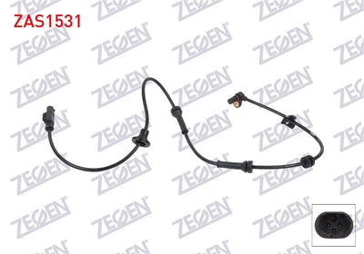 Zegen ZAS1531 ABS Sensor Rear Left-Right Citroen C1 05-15 / Peugeot 107 05-14 — Brake Sensors & ABS
