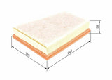 BOSCH F026400250 - Air Filter for 08 Kangoo Citan — Air & Cabin Filters