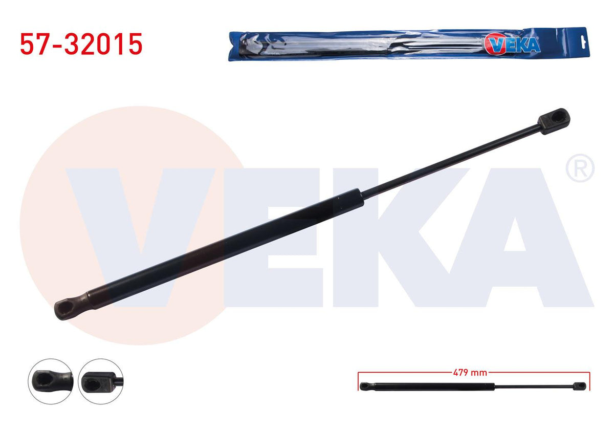 Veka 57-32015 Trunk Gas Strut 479mm / 340N Opel Astra H 3 Door 2004-2010 — Support Rods & Struts