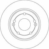 TRW DF4428 Rear Brake Disc - Compatible with 2003 Accord 2.0-2.4 — Brake Rotors & Drums