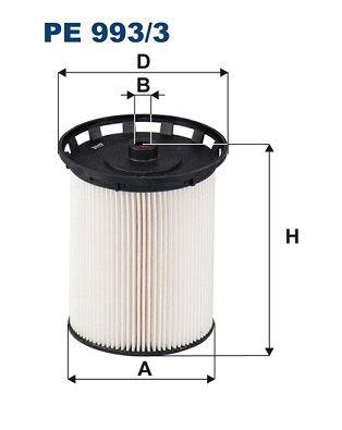 Filtron PE993-3 Fuel Filter Audi Q7-Q8 VW Touareg 3.0 TDI Quattro — Fuel Delivery