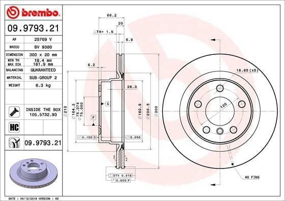 Brembo Brake Discs - Rear for BMW F20 F30 F32 F36 (2012-2019) — Brake Rotors & Drums