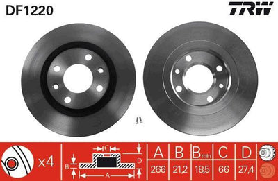 OUTLET DF1220 Disc Front Partner Em-306 | 1 Piece