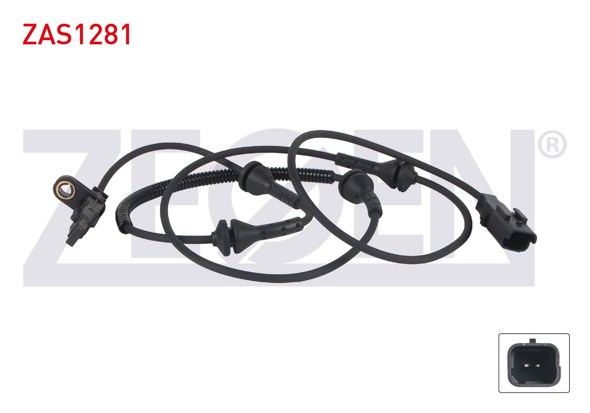 Zegen ZAS1281 ABS Sensor Front Left-Right Peugeot 407 04-11 / Citroen C5 08-17 — Brake Sensors & ABS