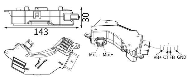 Mahle ABR190000S Heater Regulator Opel Vectra C