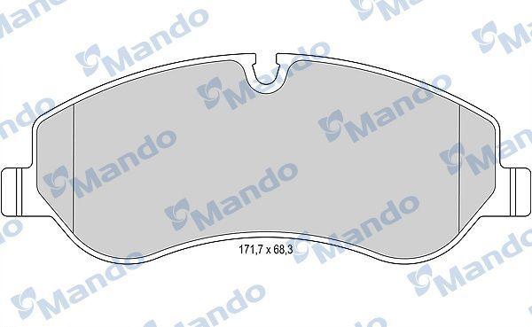 MANDO Brake Pad Front for Ford Transit Custom 2.2 Tdci — Brake Pads