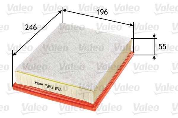 Valeo 585158 Air Filter (Renault Laguna III 1.5 dCi 2.0 dCi / Latitude) — Air & Cabin Filters