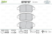 valeo 670737 front brake pad set for 1999 corolla yaris, durable brake pads from valeo for reliable braking VALEO 670737 Front Brake Pad Set for 1999 Corolla and Yaris | Durable and Reliable Brakes VALEO 670737 Front Brake Pad for 99 Corolla Yaris valeo, brake-pads, corolla-yaris, car-parts, mechanics, automotive, safety, braking-system, ai-generated, front-brakes