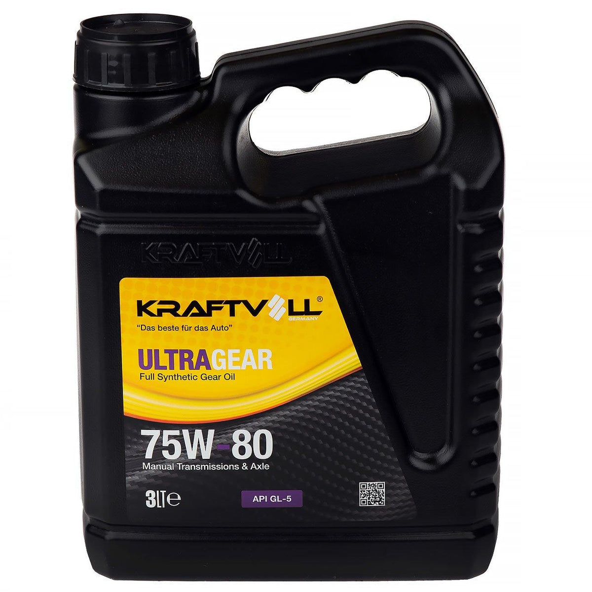 Kraftvoll 75W803LT Transmission ve Steering Oil 75w80 3 LT Red Color ATF 3 — Fluids & Chemicals