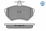 MEYLE Brake Pads 0252016816 for VW Polo & Golf III - Front